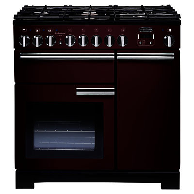Rangemaster Professional Deluxe 90 Dual Fuel Range Cooker Cranberry